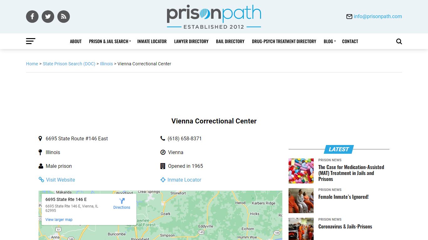 Vienna Correctional Center - Prison Inmate Search ...